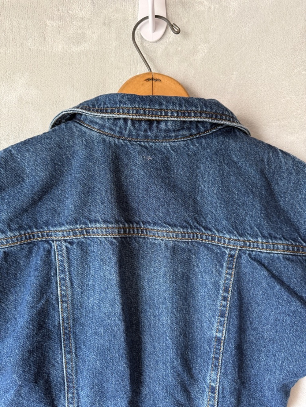 Free People The City Denim Mini Dress Women’s XS Blue Button Front Short Sleeve - Picture 13 of 16